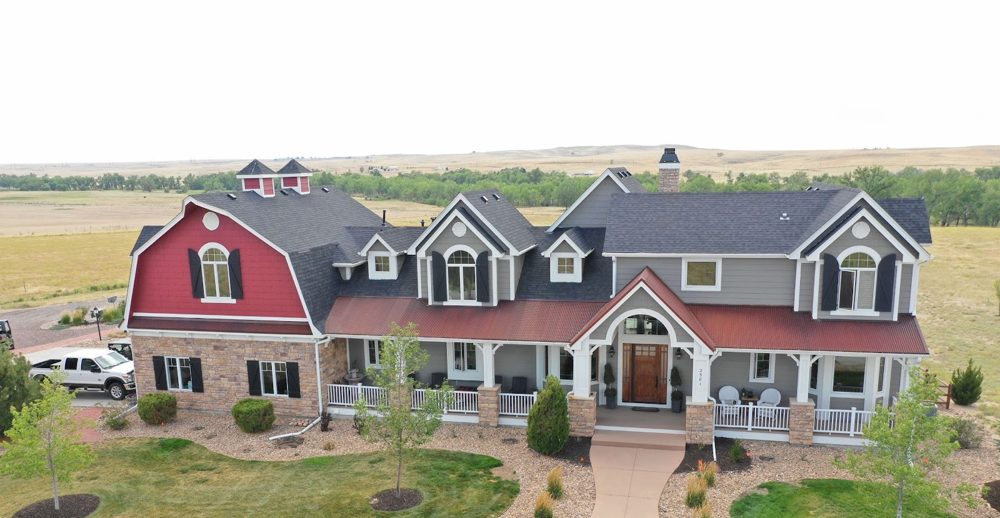 Completed roof on a Front Range estate